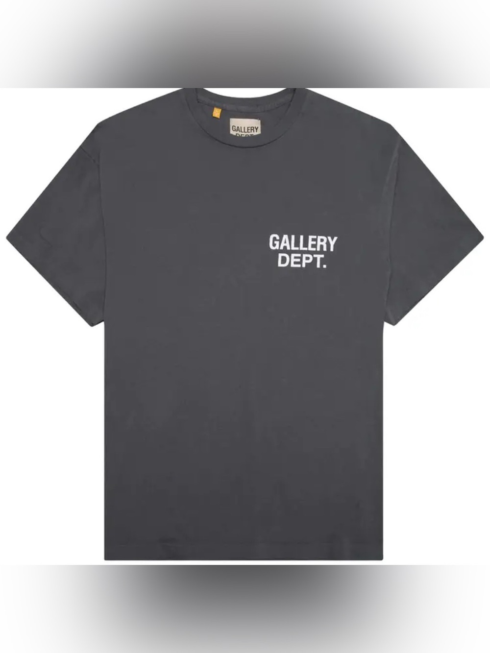 Gallery Dept Charcoal Gray Logo T-Shirt, Size Small